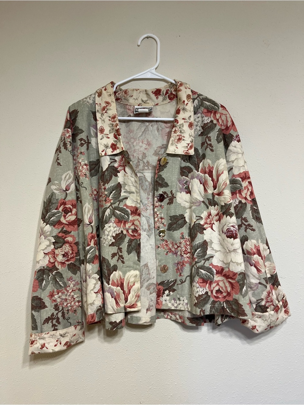 S.A. Rose Vintage Floral Tapestry Jacket
